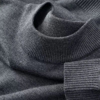 SaneShoppe-Men's Mock Turtleneck Sweater - Stylish Autumn Pullover