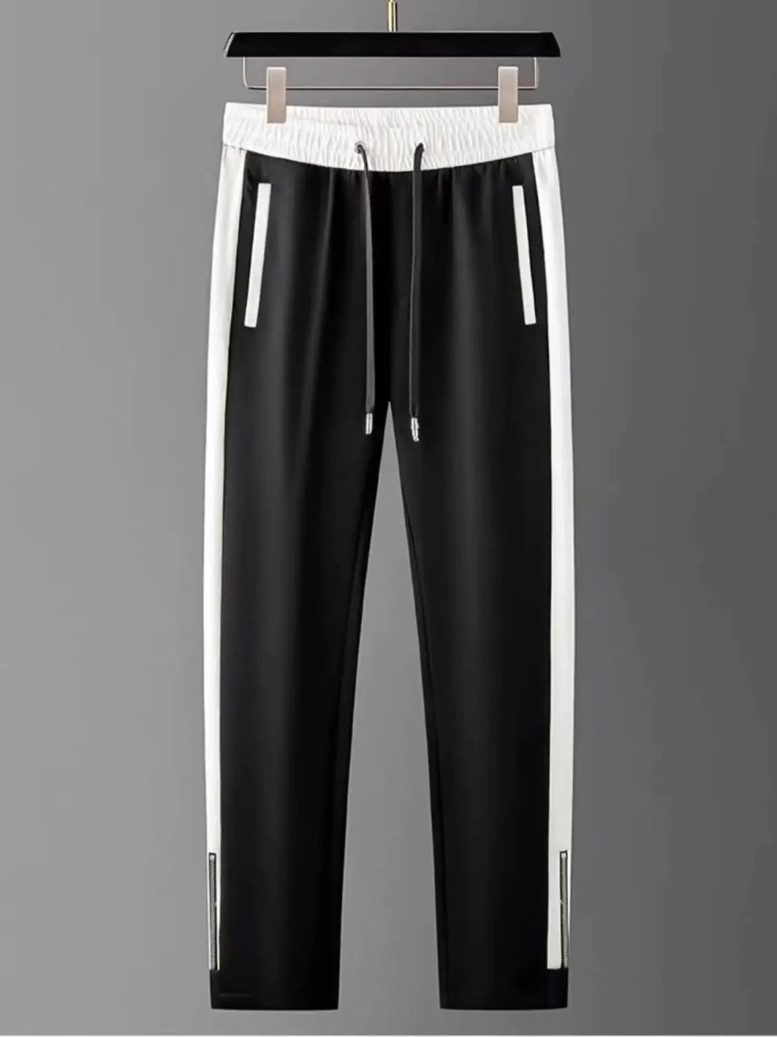 SaneShoppe-Men's Skinny Sweatpants Cotton Track Pants for Casual Sportswear