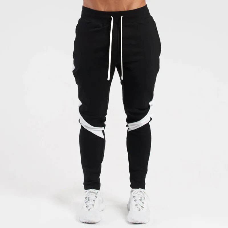 SaneShoppe-Men's Color Blocked Velvet Warm Fitness Pants - Autumn/Winter Outdoor Style