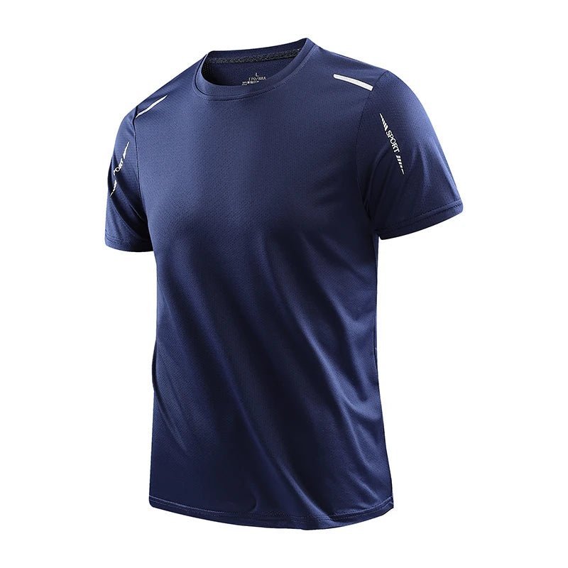 SaneShoppe - CHRLCK Men's Running Quick Drying T-shirts Breathable Hiking Fishing Tees Soft Elasticity Outdoor Sports Short Shirt Summer