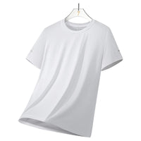 SaneShoppe - CHRLCK Men's Running Quick Drying T-shirts Breathable Hiking Fishing Tees Soft Elasticity Outdoor Sports Short Shirt Summer