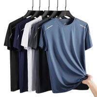 SaneShoppe - CHRLCK Men's Running Quick Drying T-shirts Breathable Hiking Fishing Tees Soft Elasticity Outdoor Sports Short Shirt Summer