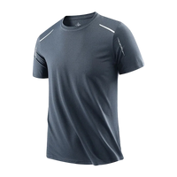 SaneShoppe - CHRLCK Men's Running Quick Drying T-shirts Breathable Hiking Fishing Tees Soft Elasticity Outdoor Sports Short Shirt Summer