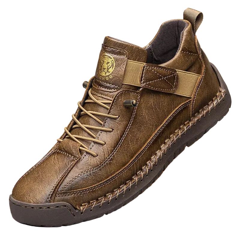 SaneShoppe - CLOHOO Handmade Men's High - Top Sport Casual Boots Breathable Outdoor Wear with Extended Size Options Classic Ankle Boots