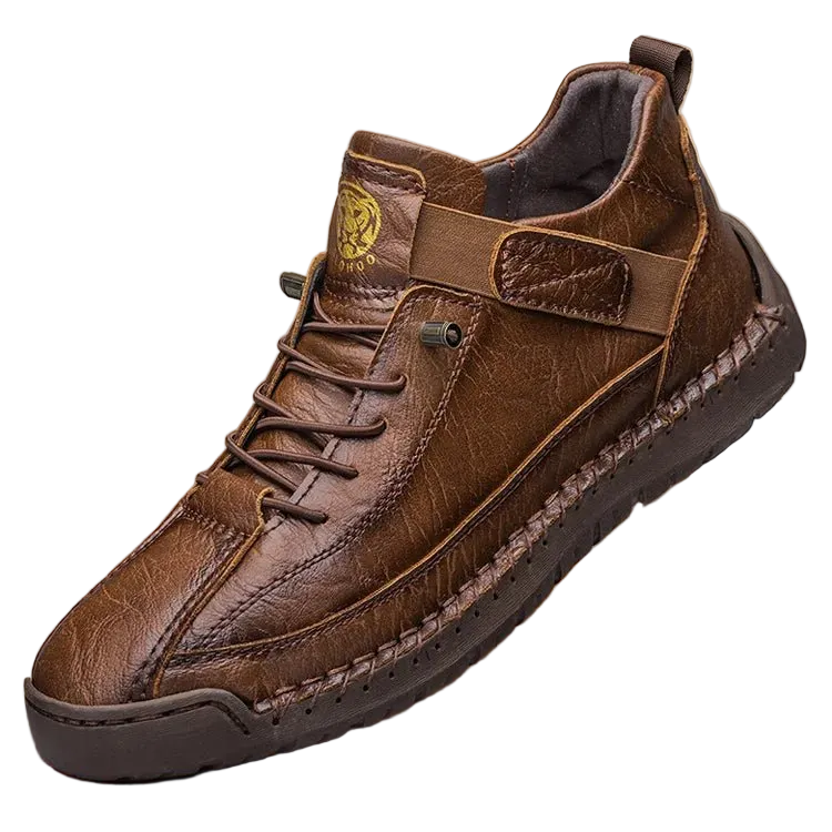 SaneShoppe - CLOHOO Handmade Men's High - Top Sport Casual Boots Breathable Outdoor Wear with Extended Size Options Classic Ankle Boots