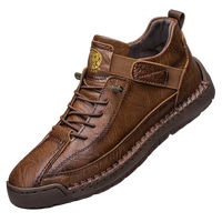 SaneShoppe - CLOHOO Handmade Men's High - Top Sport Casual Boots Breathable Outdoor Wear with Extended Size Options Classic Ankle Boots
