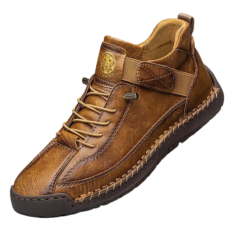 SaneShoppe - CLOHOO Handmade Men's High - Top Sport Casual Boots Breathable Outdoor Wear with Extended Size Options Classic Ankle Boots