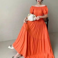 SaneShoppe-2025 Women's High Waist Printed Bohemian Floral Cotton Dress