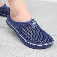 SaneShoppe - Couple Style Men's and Women's Slippers, Clogs, Mules, Solid Color Slip - Ons, Breathable Summer