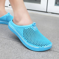 SaneShoppe - Couple Style Men's and Women's Slippers, Clogs, Mules, Solid Color Slip - Ons, Breathable Summer