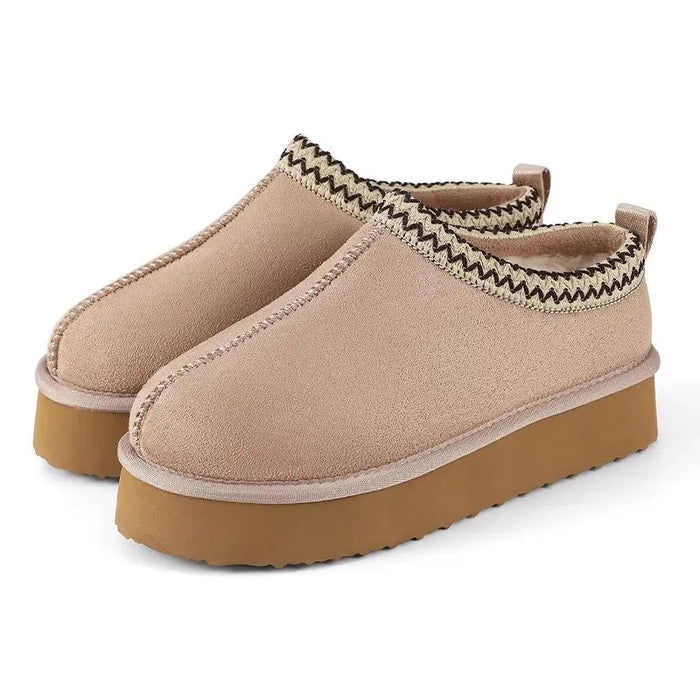SaneShoppe-Crestar Women's Winter Slippers - Stylish & Cozy Plush Ankle Boots for Indoor & Outdoor