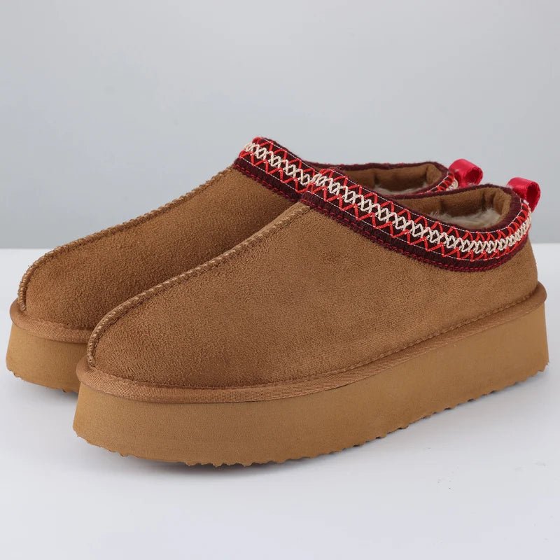 SaneShoppe-Crestar Women's Winter Slippers - Stylish & Cozy Plush Ankle Boots for Indoor & Outdoor
