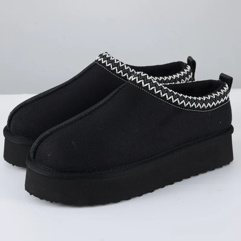 SaneShoppe-Crestar Women's Winter Slippers - Stylish & Cozy Plush Ankle Boots for Indoor & Outdoor