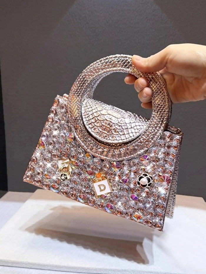 SaneShoppe-Fashionable Rhinestone Handbag for Women | Designer Brand Crossbody Bag
