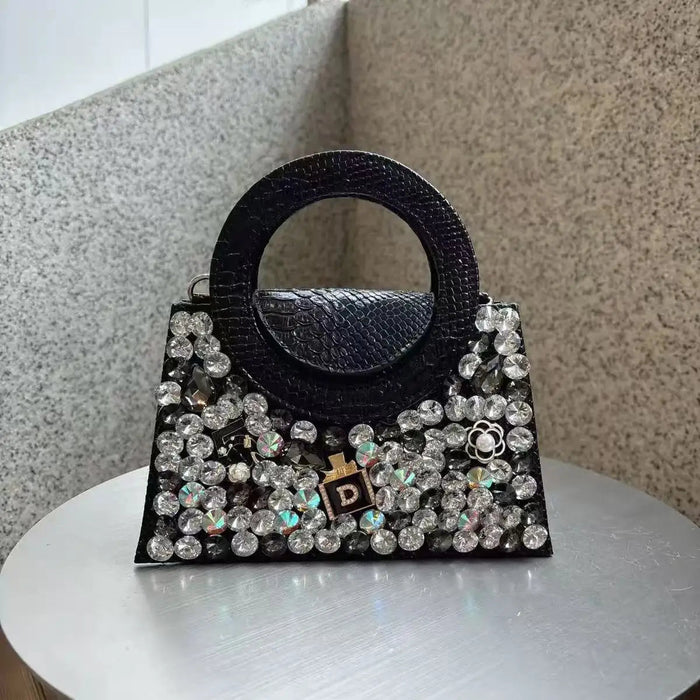 SaneShoppe-Fashionable Rhinestone Handbag for Women | Designer Brand Crossbody Bag