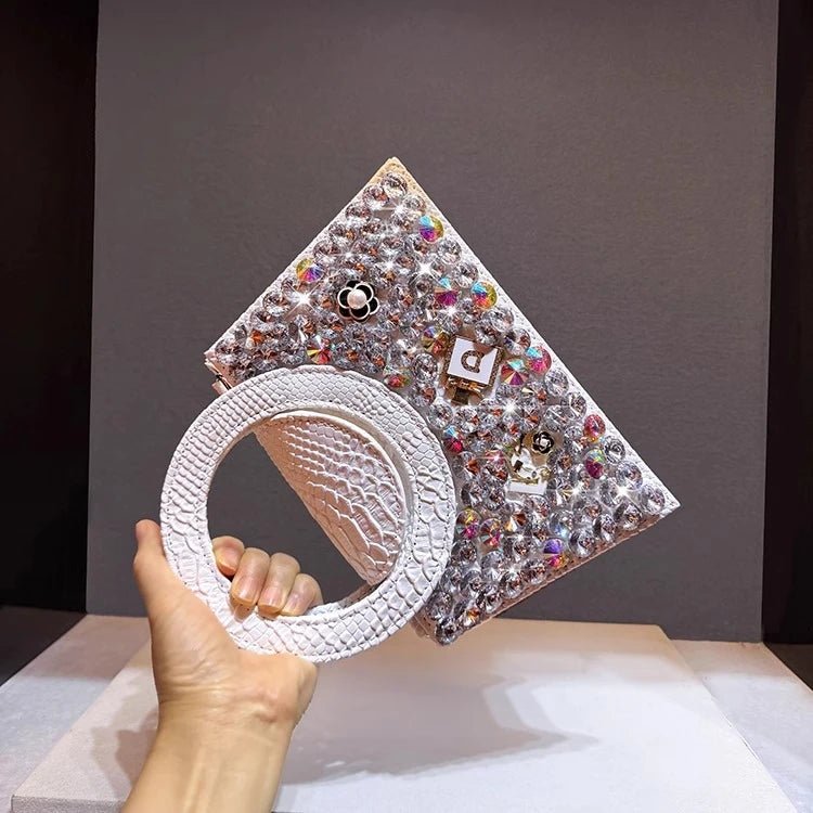 SaneShoppe-Fashionable Rhinestone Handbag for Women | Designer Brand Crossbody Bag