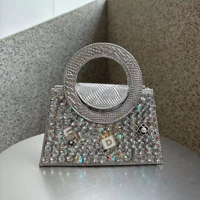SaneShoppe-Fashionable Rhinestone Handbag for Women | Designer Brand Crossbody Bag