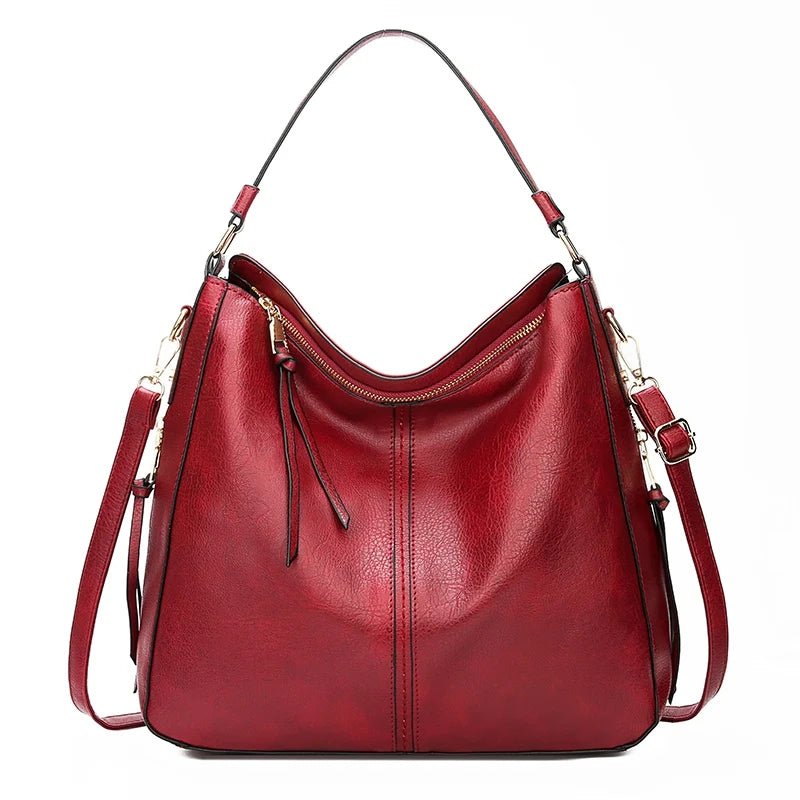 SaneShoppe - DIDABEAR Hobo Bag Leather Women Handbags Female Leisure Shoulder Bags Fashion Purses Vintage Bolsas Large Capacity Tote bag