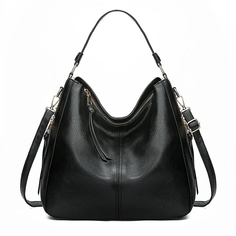 SaneShoppe - DIDABEAR Hobo Bag Leather Women Handbags Female Leisure Shoulder Bags Fashion Purses Vintage Bolsas Large Capacity Tote bag