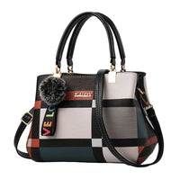 SaneShoppe-Chic Designer Women's Crossbody Shoulder Bag with Tassel Hairball - PU Leather Handbag