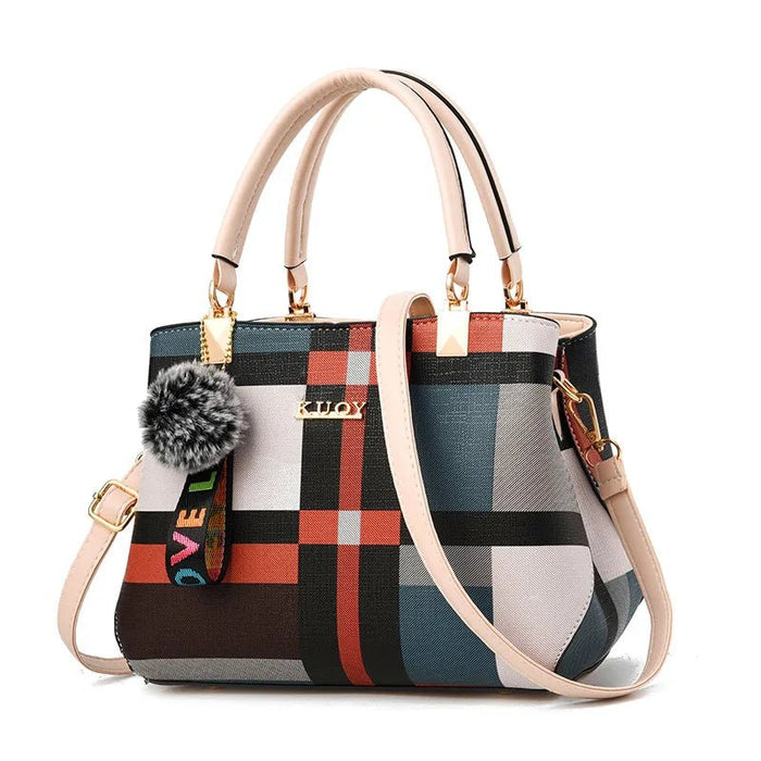 SaneShoppe-Chic Designer Women's Crossbody Shoulder Bag with Tassel Hairball - PU Leather Handbag