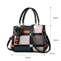 SaneShoppe-Chic Designer Women's Crossbody Shoulder Bag with Tassel Hairball - PU Leather Handbag