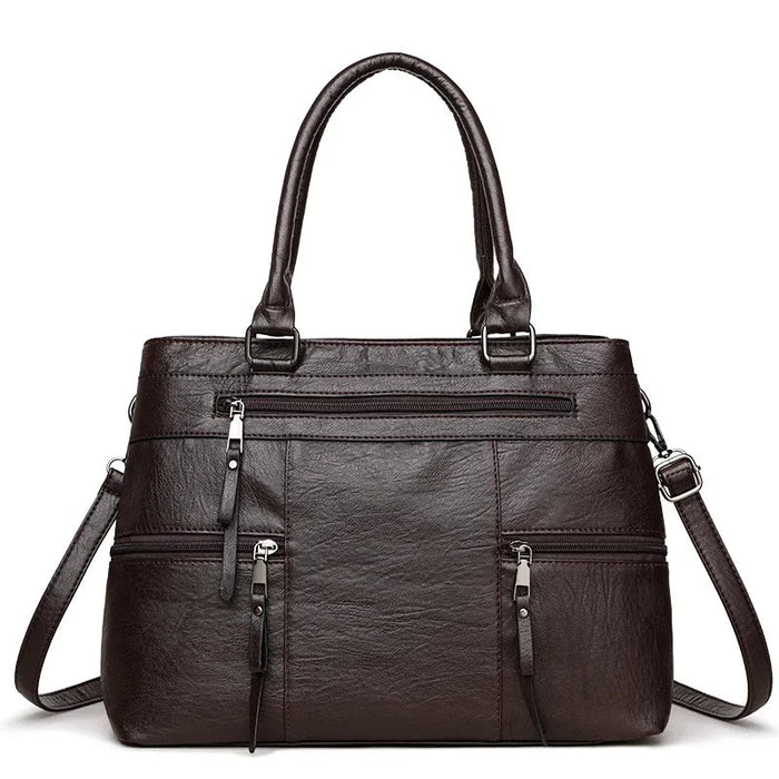 SaneShoppe-Luxury Leather Handbag Women's Crossbody Tote Casual Shoulder Purse Elegant Brand
