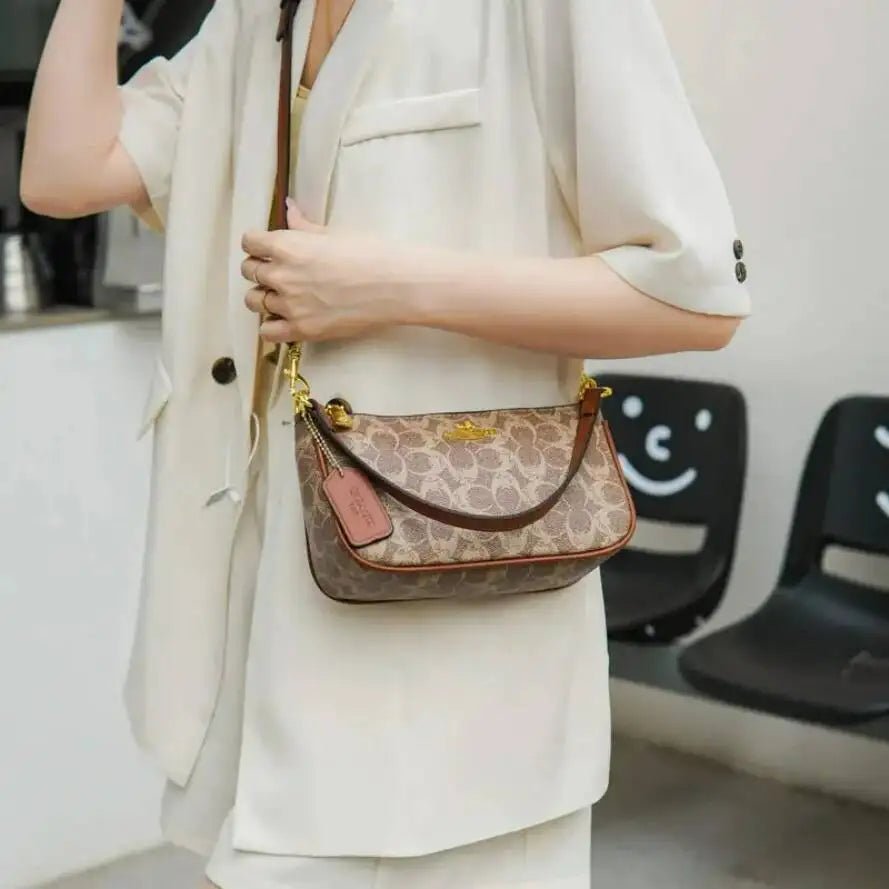 SaneShoppe-Luxury Women's PU Leather Designer Shoulder Bag