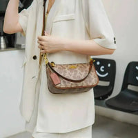 SaneShoppe-Luxury Women's PU Leather Designer Shoulder Bag