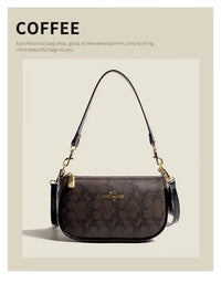 SaneShoppe-Luxury Women's PU Leather Designer Shoulder Bag