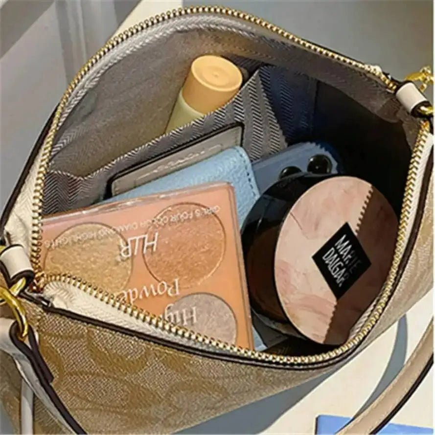 SaneShoppe-Luxury Women's PU Leather Designer Shoulder Bag