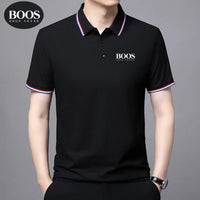 SaneShoppe-Embroidered Men's Polo Shirt: European vs American Styles