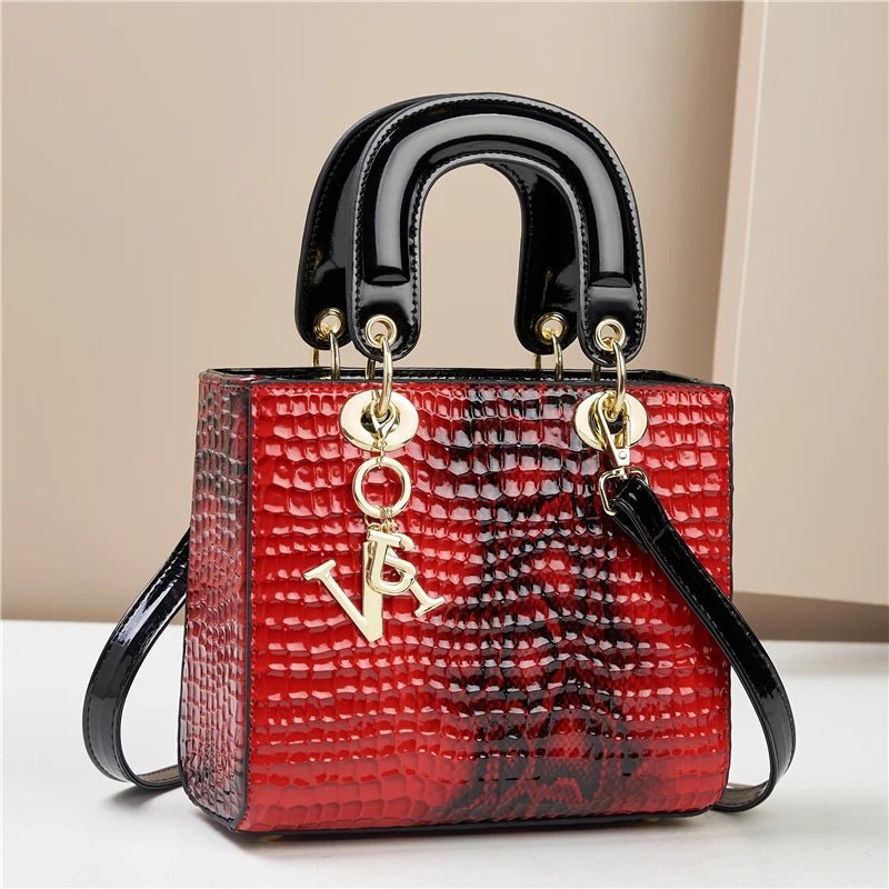 SaneShoppe-Alligator Print Fashion Handbag for Women, Versatile Travel Crossbody Bag