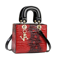 SaneShoppe-Alligator Print Fashion Handbag for Women, Versatile Travel Crossbody Bag