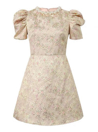 SaneShoppe - Fashion Sweet Short Dress Women Clothes Elegant Luxury Pearl O - Neck Slim Mini Gown Female Party Birthday Banquet Vestidos Fiesta