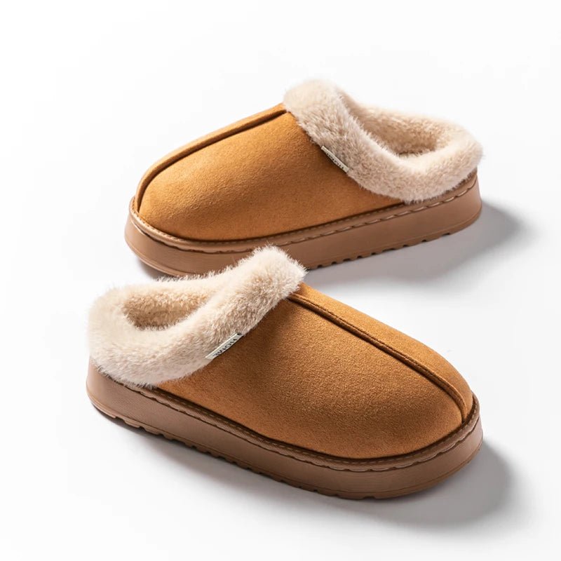 SaneShoppe-Cozy Unisex Fluffy Indoor Slippers for Winter, Anti-Slip and Warm EVA Sole