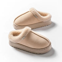 SaneShoppe-Cozy Unisex Fluffy Indoor Slippers for Winter, Anti-Slip and Warm EVA Sole