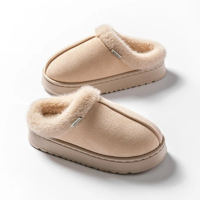 SaneShoppe-Cozy Unisex Fluffy Indoor Slippers for Winter, Anti-Slip and Warm EVA Sole