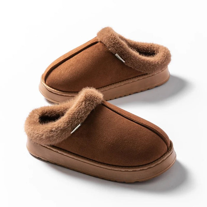SaneShoppe-Cozy Unisex Fluffy Indoor Slippers for Winter, Anti-Slip and Warm EVA Sole