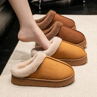 SaneShoppe-Cozy Unisex Fluffy Indoor Slippers for Winter, Anti-Slip and Warm EVA Sole