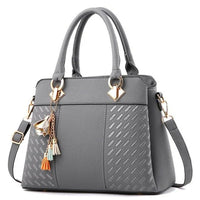 SaneShoppe-Gusure Embroidered Crossbody Bag with Tassel - Luxury Women's Shoulder Handbag