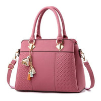 SaneShoppe-Gusure Embroidered Crossbody Bag with Tassel - Luxury Women's Shoulder Handbag