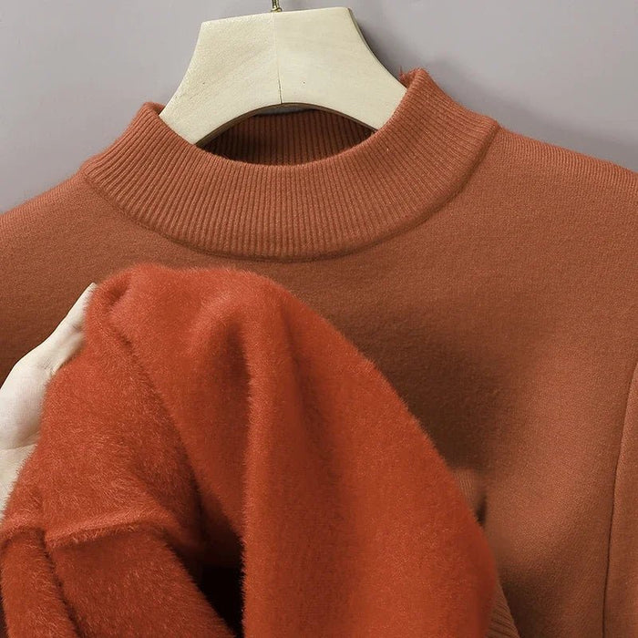 SaneShoppe-Men's Solid Turtleneck Knit Sweater Mock Neck Pullover Winter Fashion