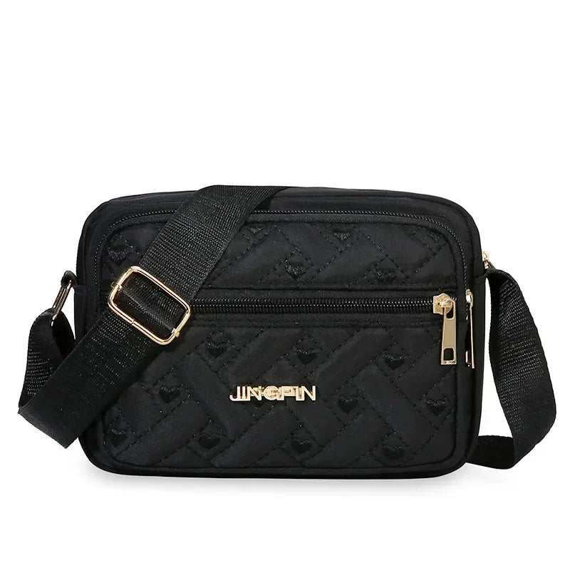 SaneShoppe - High Quality Soft Leather Purse Fashion Women Shoulder Messenger Bag Multi - pocket Wear - resistant Bag Luxury Ladies Handbag Sac