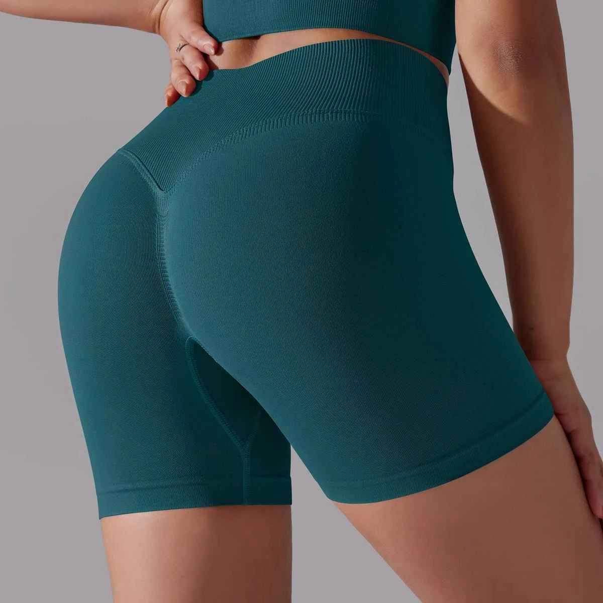 High Waist Yoga Shorts - Lift & Sculpt Fitness Butt - Sportswear for Women