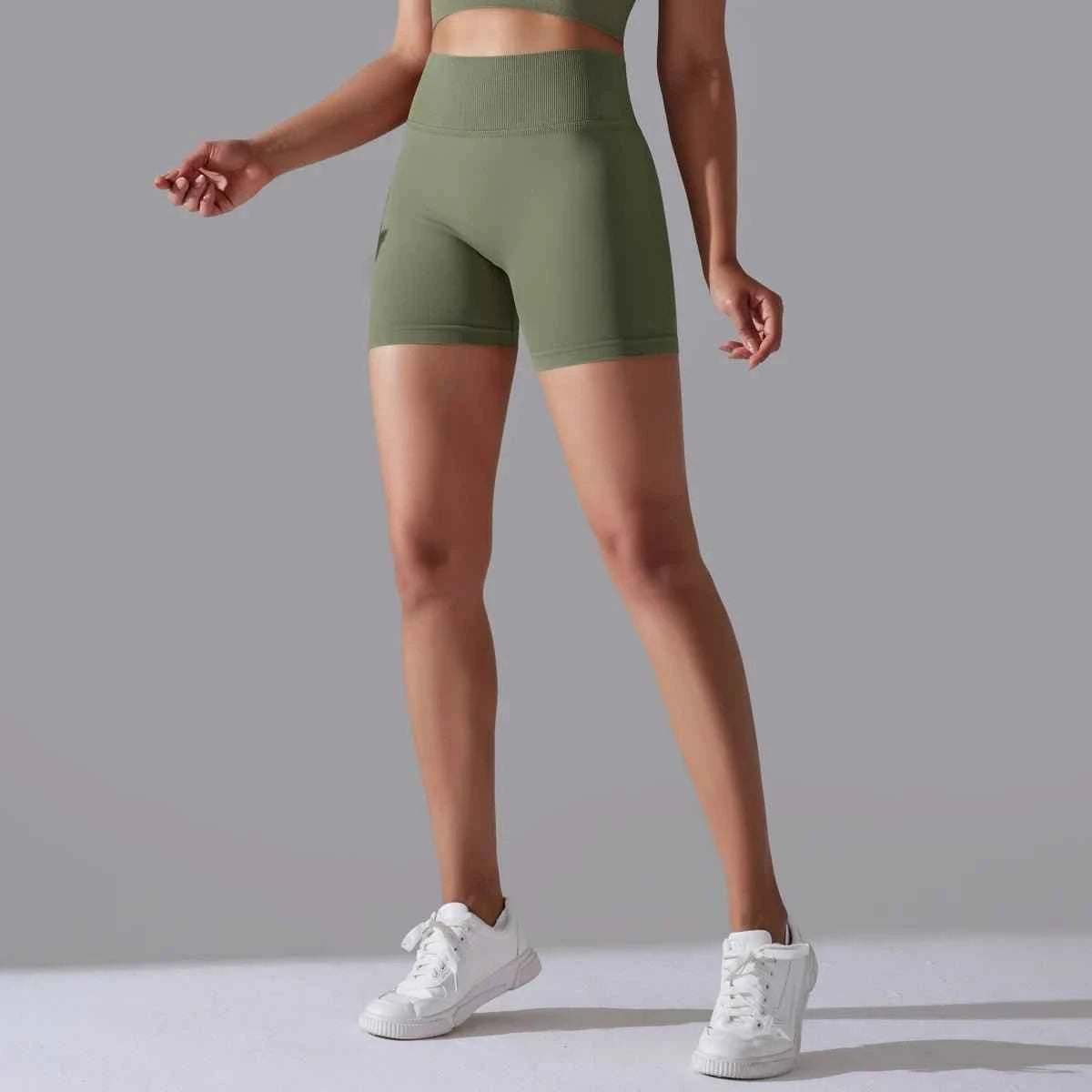 High Waist Yoga Shorts - Lift & Sculpt Fitness Butt - Sportswear for Women