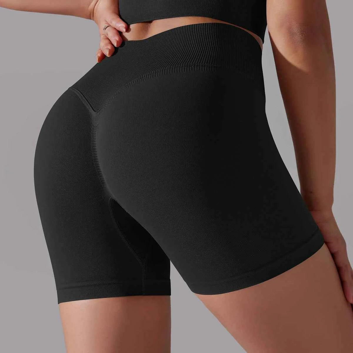 High Waist Yoga Shorts - Lift & Sculpt Fitness Butt - Sportswear for Women