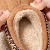 SaneShoppe-Women's Embroidered Winter Slippers with Plush Interior and Anti-Slip Sole