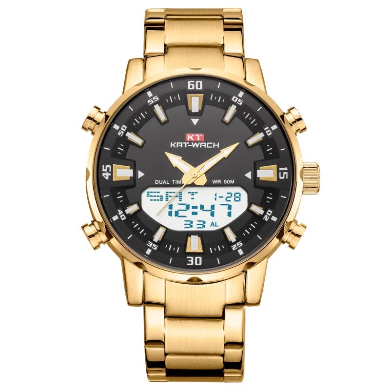 SaneShoppe - KAT - WACH Men Quartz Wrist Watch 2024 High Quality Luxury Original Waterproof Digital Watches