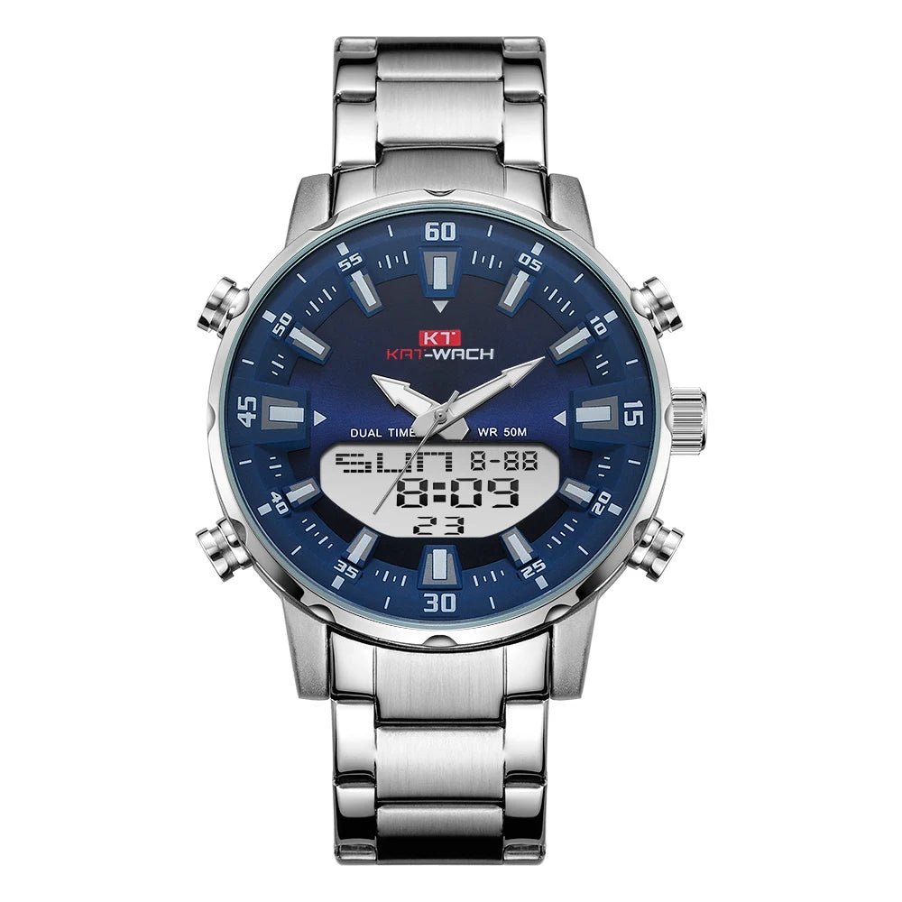 SaneShoppe - KAT - WACH Men Quartz Wrist Watch 2024 High Quality Luxury Original Waterproof Digital Watches